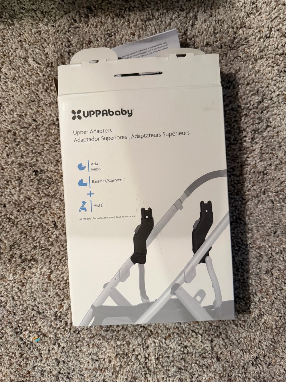 UPPAbaby Black Upper Adapters for Aria, Mesa, Bassinet and Vista